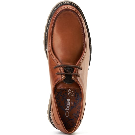 Base London Carbon Leren Heren Mocassins Schoenen In Tan - Image 4