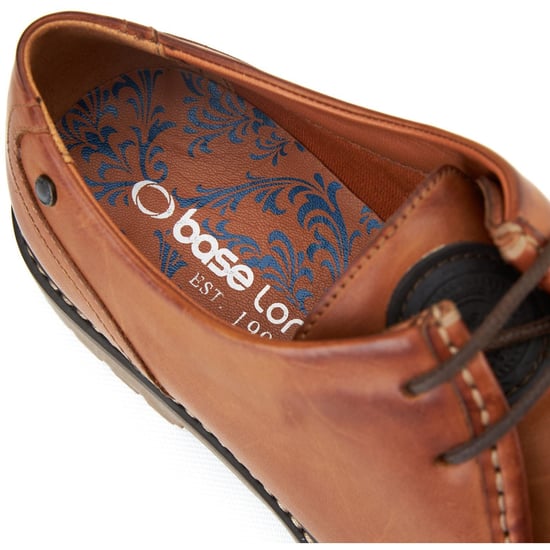 Base London Carbon Leren Heren Mocassins Schoenen In Tan - Image 6