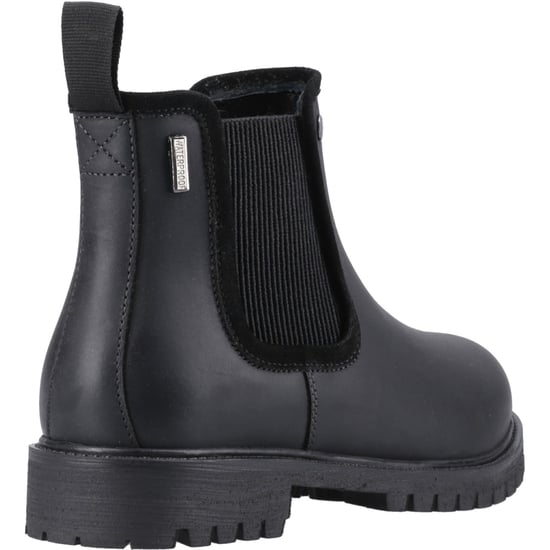 Hunter Canna Dealer Boot Leren Dames Zwarte Platte Chelsea Laarzen - Image 2