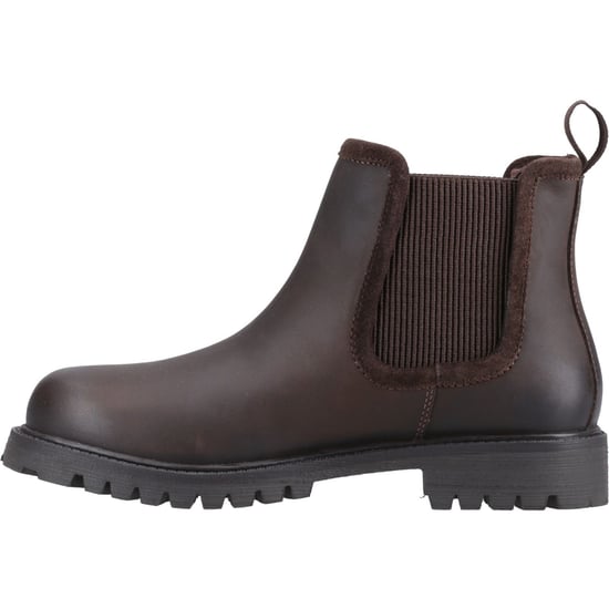 Hunter Canna Dealer Boot Leren Damesschoenen Bruine Platte Chelsea Laarzen - Image 4