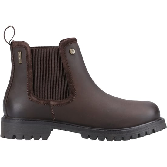 Hunter Canna Dealer Boot Leren Damesschoenen Bruine Platte Chelsea Laarzen - Image 5