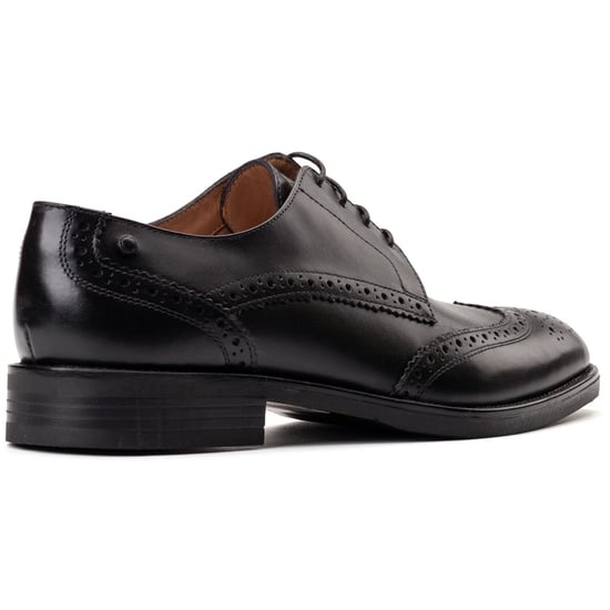 Base London Pocket Leren Heren Zwarte Brogues Schoenen - Image 2