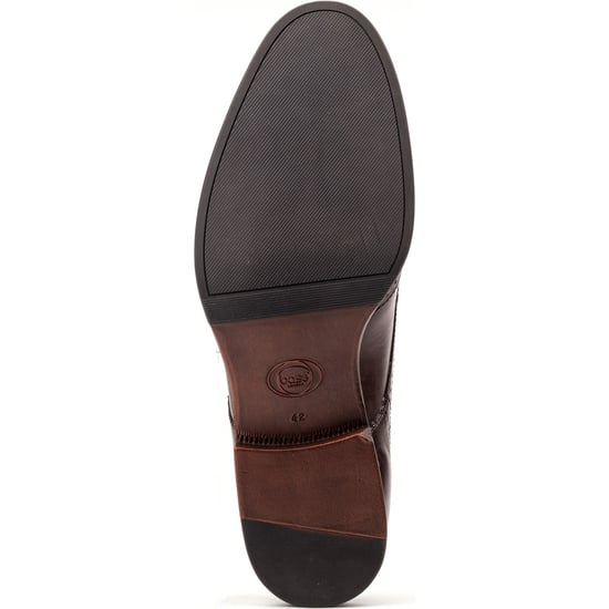 Base London Bell Leren Heren Burnt Brown Brogues Schoenen - Image 3