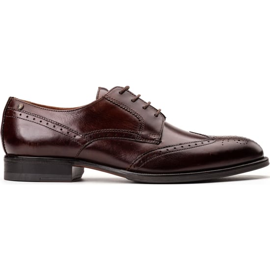 Base London Bell Leren Heren Burnt Brown Brogues Schoenen - Image 5