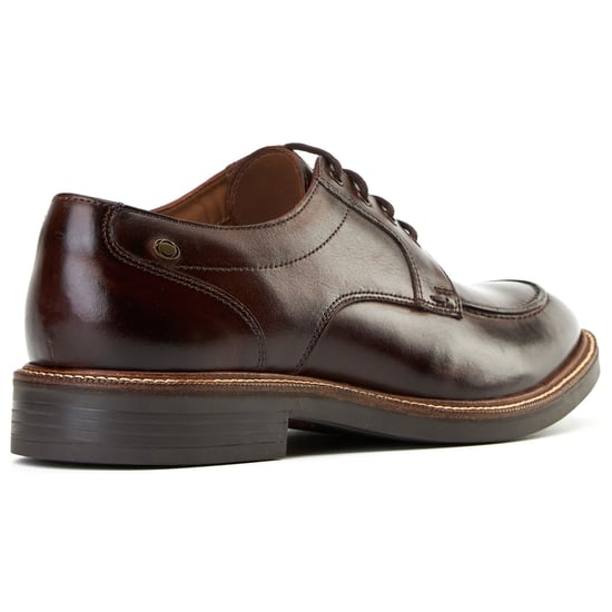 Base London Surrey Lederen Heren Burnt Brown Brogues Schoenen - Image 2