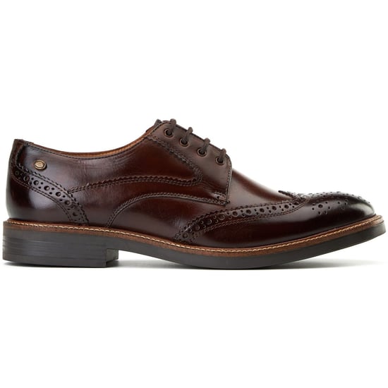 Base London York Leren Heren Bruine Brogues Schoenen - Image 5