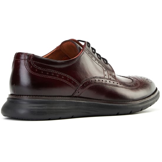 Base London Flight 25 Heren Brogues Schoenen Van Leer In Bordeauxkleur - Image 2
