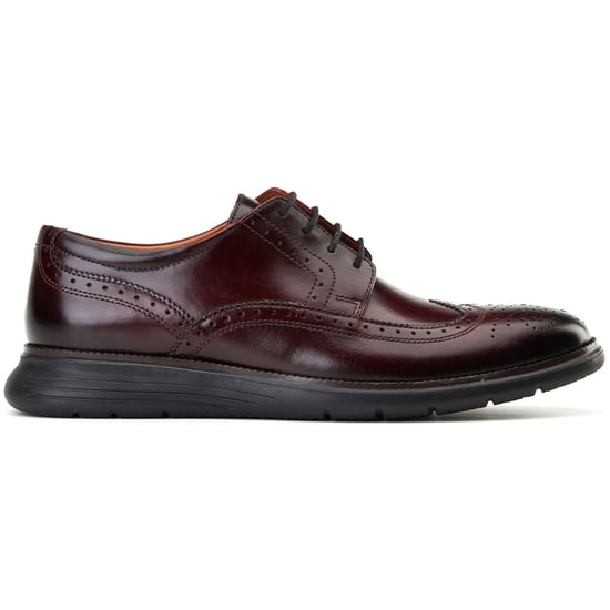 Base London Flight 25 Heren Brogues Schoenen Van Leer In Bordeauxkleur - Image 5