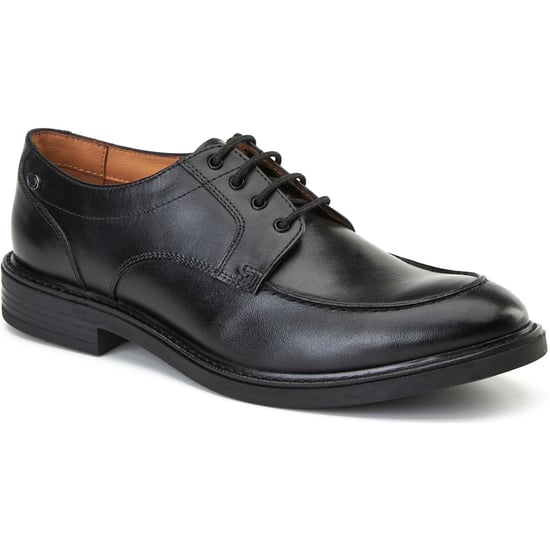 Base London Surrey Leren Heren Zwarte Brogues Schoenen - Image 1