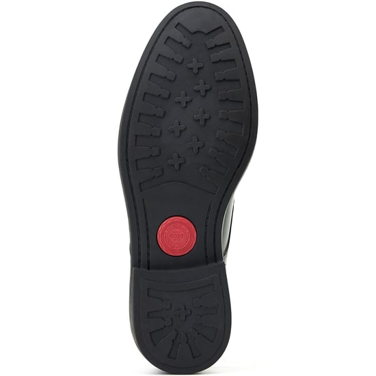 Base London Surrey Leren Heren Zwarte Brogues Schoenen - Image 3