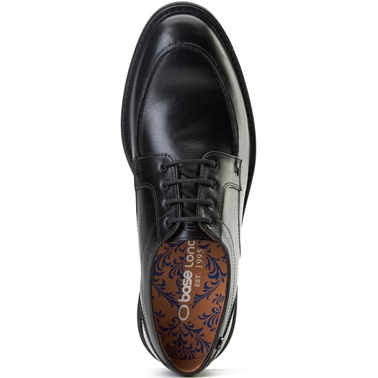 Base London Surrey Leren Heren Zwarte Brogues Schoenen - Image 4