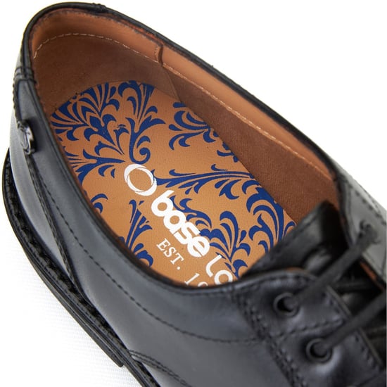 Base London Surrey Leren Heren Zwarte Brogues Schoenen - Image 6