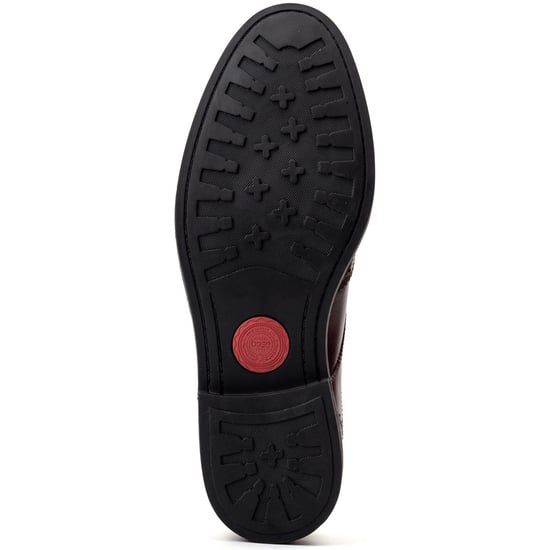 Base London York Leren Mannen Bordo Brogue Schoenen - Image 3
