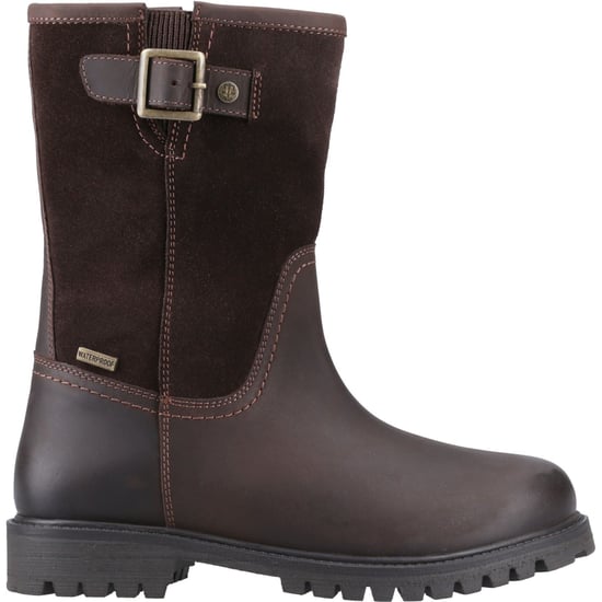 Hunter Canna Enkelboot Leer Dames Bruine Laarzen - Image 5