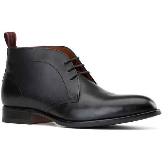 Base London Wallis Leren Zwarte Enkellaarzen Voor Heren - Image 1