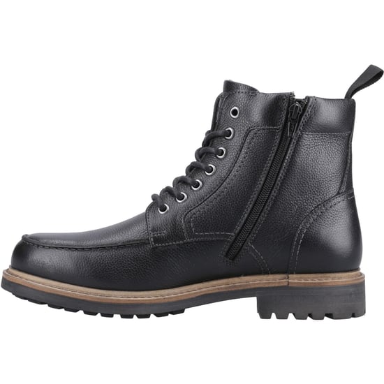 Hunter Shaws Ankle Boot Leren Zwarte Enkellaarzen Voor Heren - Image 4