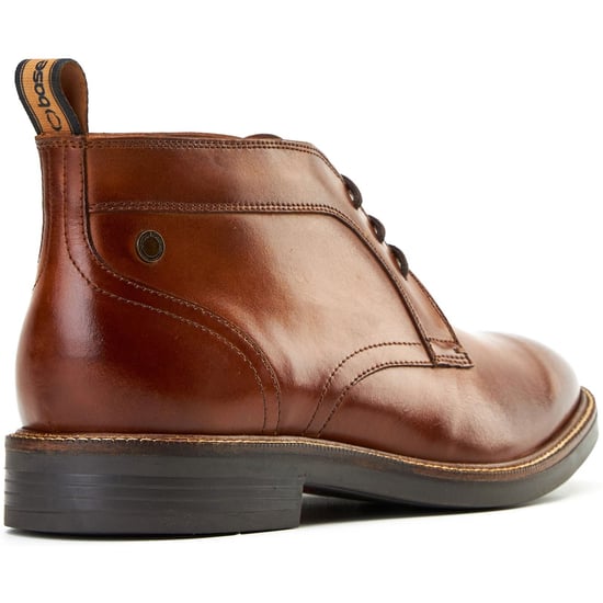 Base London Lincoln Leren Herenschoenen Burnt Tan Enkellaarsjes - Image 2
