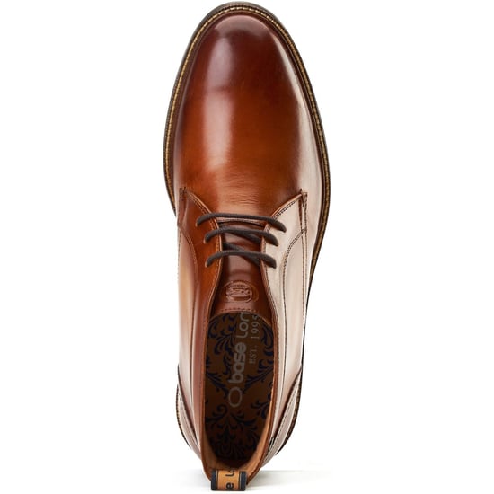 Base London Lincoln Leren Herenschoenen Burnt Tan Enkellaarsjes - Image 4