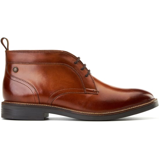 Base London Lincoln Leren Herenschoenen Burnt Tan Enkellaarsjes - Image 5