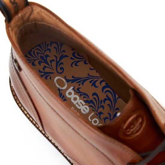 Base London Lincoln Leren Herenschoenen Burnt Tan Enkellaarsjes - Image 6