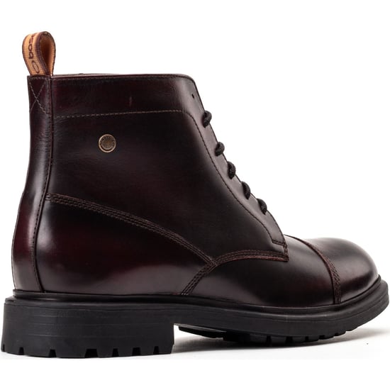 Base London Boulton Leren Heren Bordo Enkellaarzen - Image 2