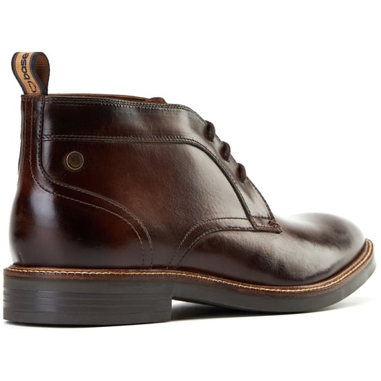 Base London Lincoln Lederen Heren Burnt Brown Enkellaarsjes - Image 2