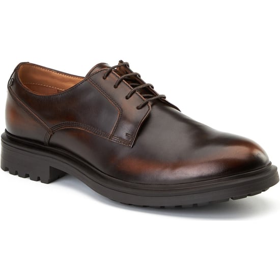 Base London Locke Leren Heren Bruine Veterschoenen - Image 1