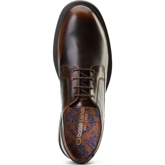 Base London Locke Leren Heren Bruine Veterschoenen - Image 4