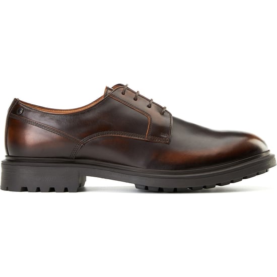 Base London Locke Leren Heren Bruine Veterschoenen - Image 5
