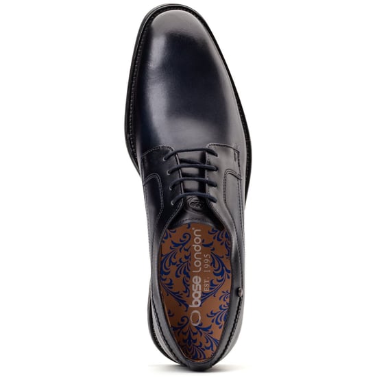 Base London Mouw Leren Heren Marineblauwe Veterschoenen - Image 4