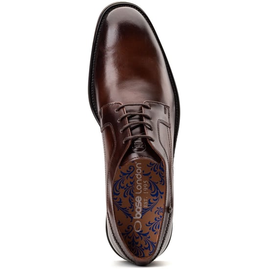 Base London Mouw Leer Heren Bruine Veterschoenen - Image 3