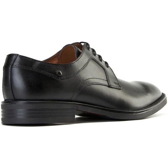 Base London Mouw Leren Heren Zwarte Veterschoenen - Image 2