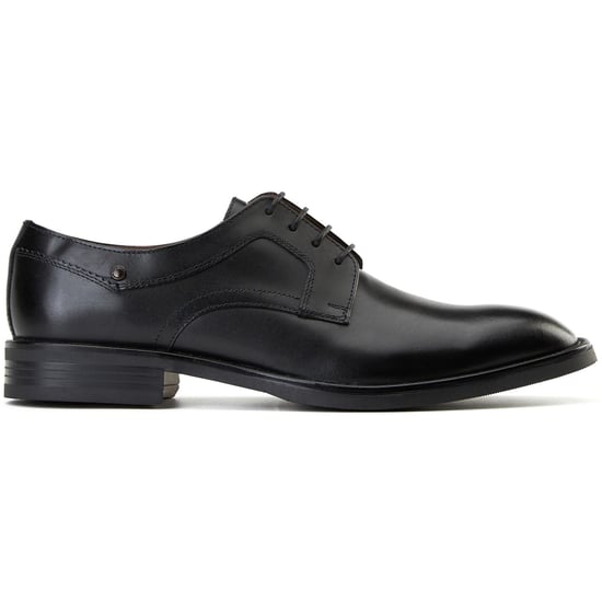 Base London Mouw Leren Heren Zwarte Veterschoenen - Image 5