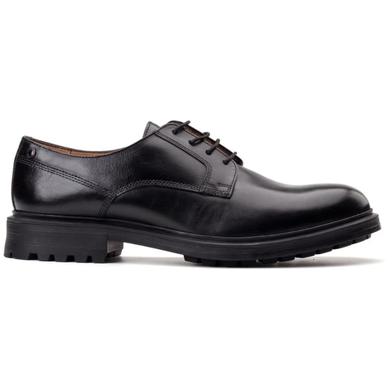 Base London Locke Leren Heren Zwarte Veterschoenen - Image 5