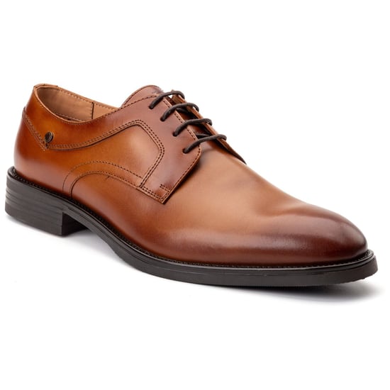 Base London Mouw Leer Heren Tan Veterschoenen - Image 1