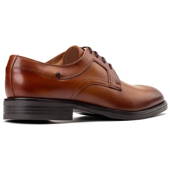 Base London Mouw Leer Heren Tan Veterschoenen - Image 2