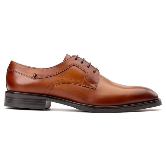 Base London Mouw Leer Heren Tan Veterschoenen - Image 5