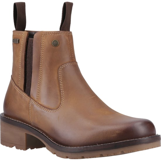 Hunter Skye Dealer Boot Leer Dames Donker Tan Boots - Image 1