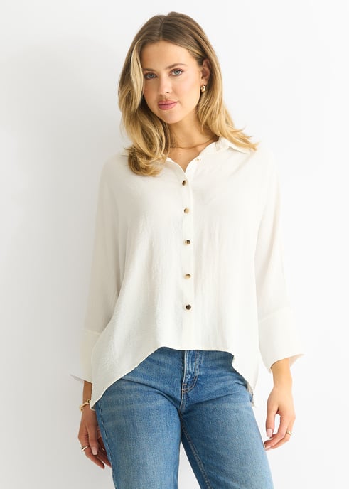 Witte Kimono Oversized Blouse - Image 1