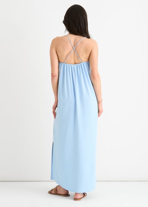Airflow oversized jurk met blauwe bandjes aan de achterkant - Image 4