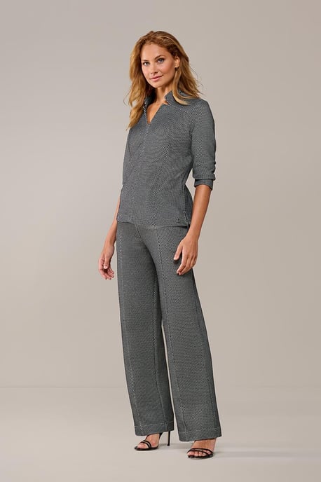 Leony Broek Zwart / Off White - Image 1