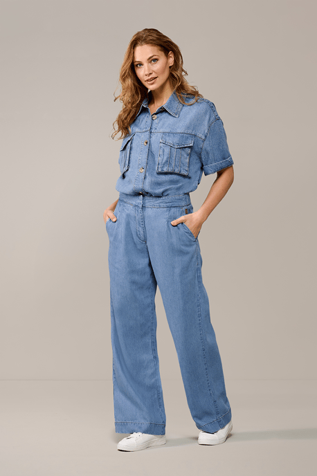 Lina Blouse Denim Blauw - Image 1