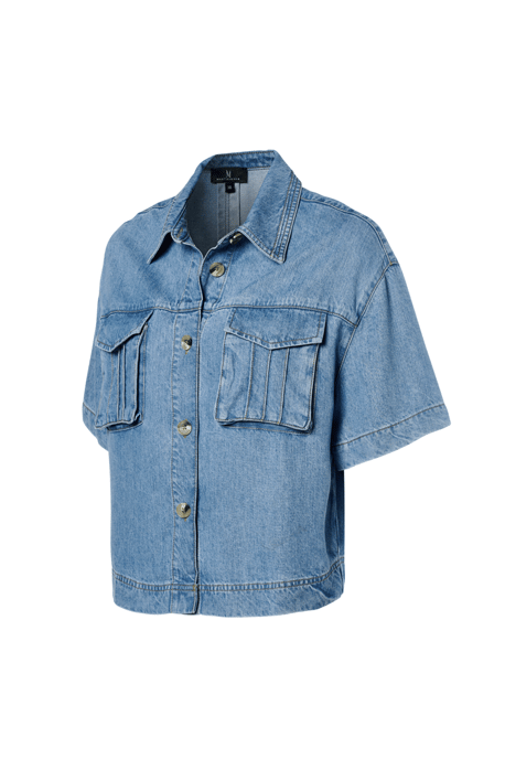 Lina Blouse Denim Blauw - Image 4