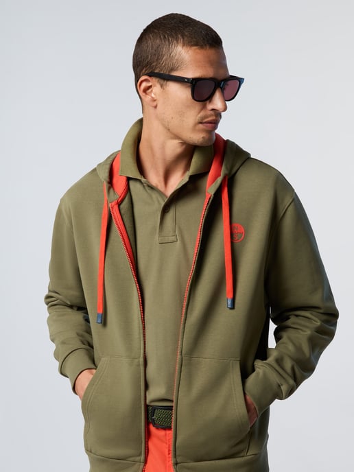 North Sails Hoodie Volledige ritssluiting met logopatch - Image 4