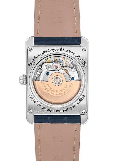 Frédérique Constant Carree Heart Beat Heren Horloge Blauw FC-311N4C26 - Image 2