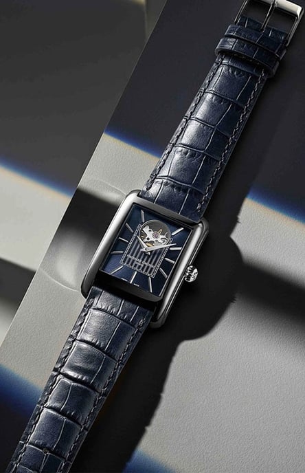 Frédérique Constant Carree Heart Beat Heren Horloge Blauw FC-311N4C26 - Image 4