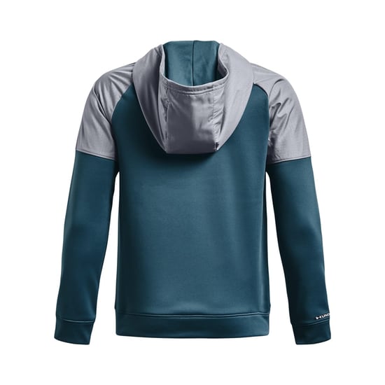 Under Armour Juniors Fleece Grid Full-Zip Top in blauw voor jongens - Image 2
