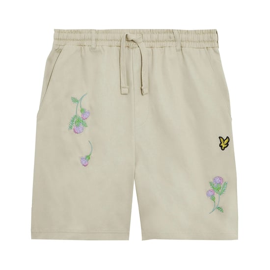 Herenbroek Lyle And Scott Thistle Club geborduurd in crème - Image 5