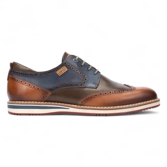 Pikolinos Heren Brandy Bruine Leren Brogue Veterschoenen Oxford - Avila - Image 1