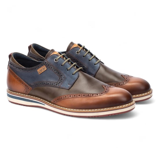 Pikolinos Heren Brandy Bruine Leren Brogue Veterschoenen Oxford - Avila - Image 3